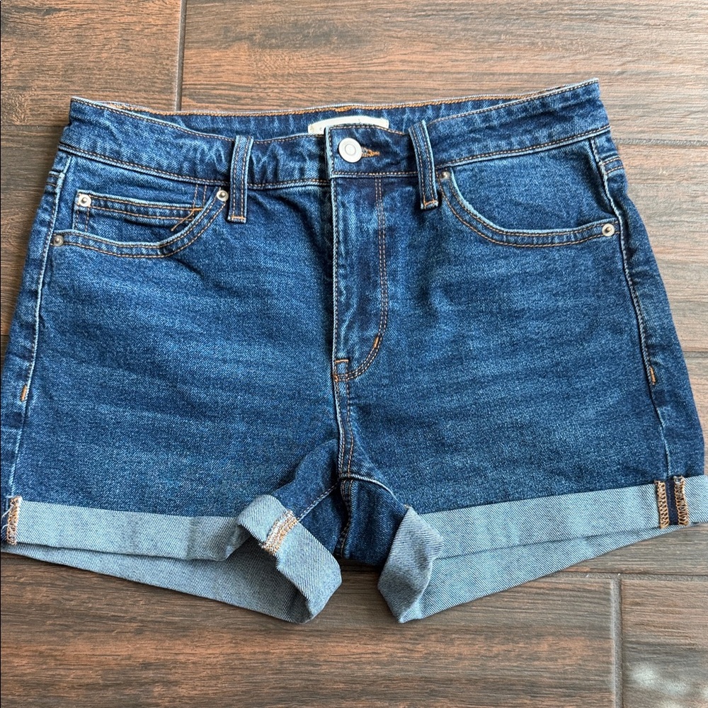 Copper Key Dark Blue Jean Shorts